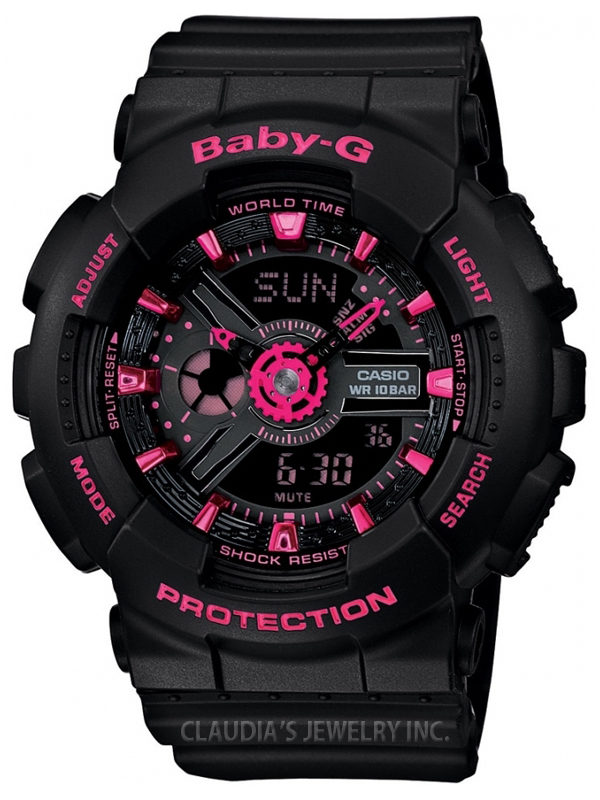 BABY-G WOMEN’S BLACK COLLECTION BA111-1A