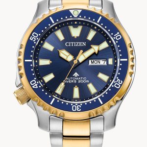CITIZEN PROMASTER DIVE AUTOMATIC BLUE DIAL WATCH NY0154-51L