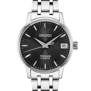 SEIKO PRESAGE COCKTAIL TIME AUTOMATIC BLACK DIAL WATCH SRP837