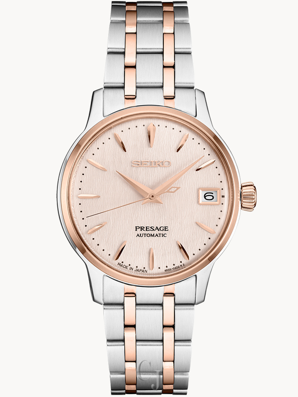 SEIKO PRESAGE AUTOMATIC COCKTAIL TIME ROSE GOLD DIAL SRPF54