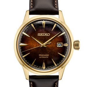 SEIKO LIMITED EDITION PRESAGE "COCKTAIL TIME" BROWN/BURGUNDY DIAL WATCH SRPD36