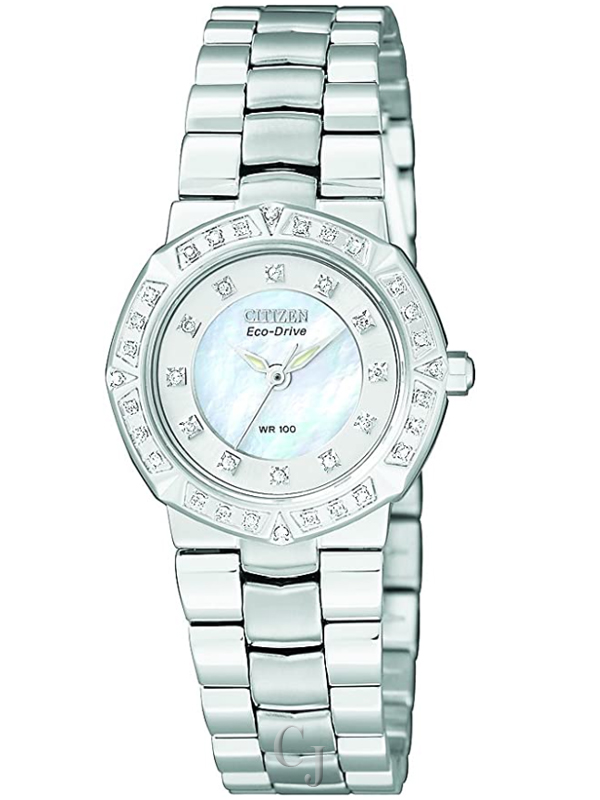 WOMEN’S CITIZEN SERANO SPORT DIAMOND ACCENTED MOTHER OF PEARL DIAL EP5830-56D