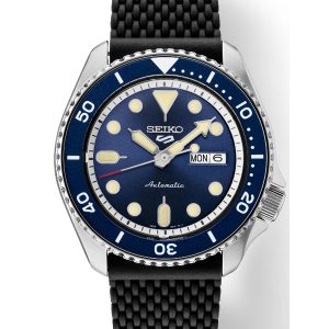 SEIKO 5 SPORTS AUTOMATIC BLUE SUNRAY DIAL SRPD93