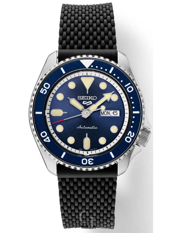 SEIKO 5 SPORTS AUTOMATIC BLUE SUNRAY DIAL SRPD93