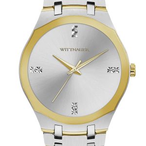 WITTNAUER MEN’S SILVER SUNRAY DIAL WATCH WN3086