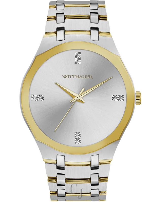 WITTNAUER MEN’S SILVER SUNRAY DIAL WATCH WN3086