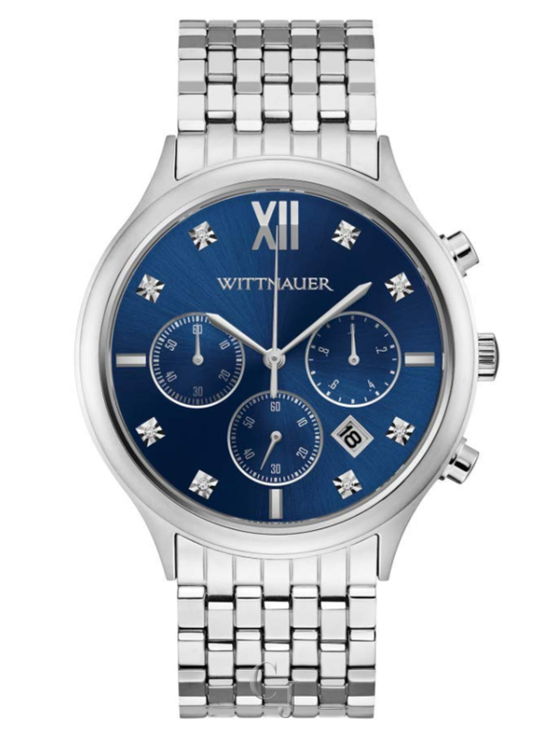 WITTNAUER MEN'S CHRONOGRAPH BLUE DIAL WATCH WN3104
