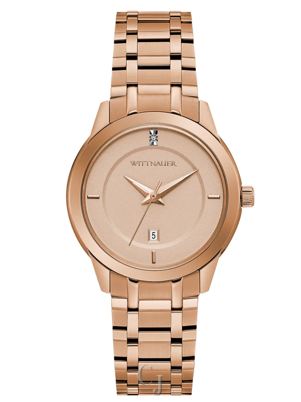 WITTNAUER WOMEN’S CONTINENTAL ROSE-GOLD DIAL WATCH WN4104