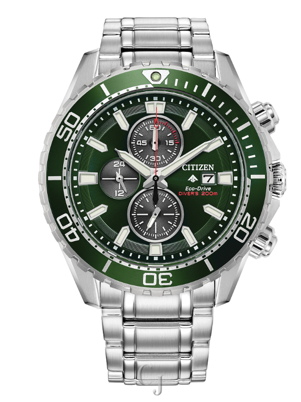 CITIZEN PROMASTER DIVE GREEN DIAL WATCH CA0820-50X