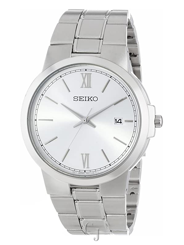 SEIKO STAINLESS STEEL SILVER DIAL WATCH SGEG41
