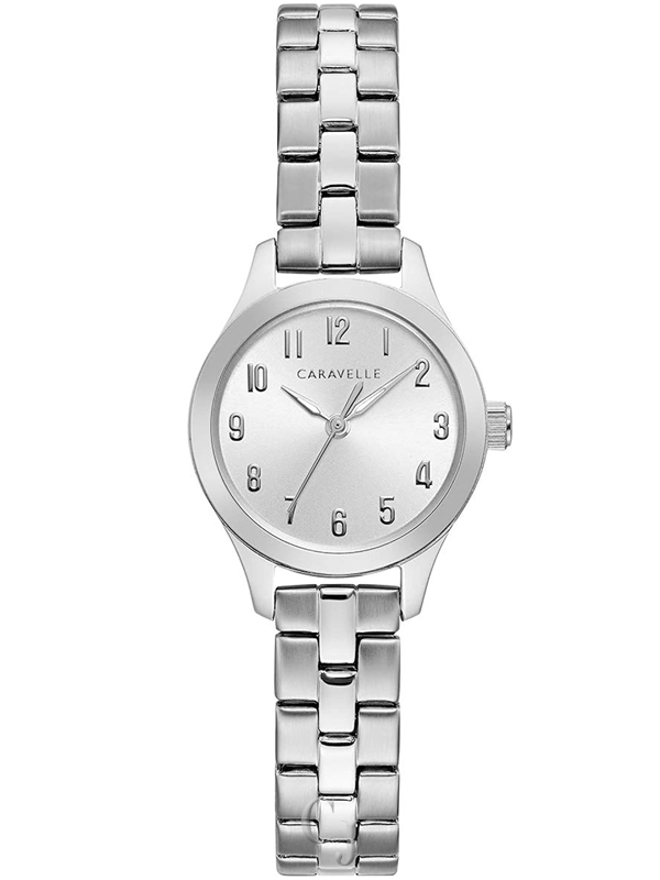 CARAVELLE BY BULOVA SILVER-TONE DIAL STAINLESS STEEL BRACELET