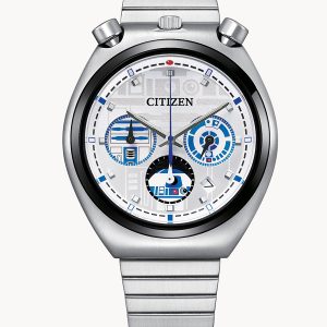 CITIZEN STAR WARS R2-D2 SILVER-TONE DIAL STAINLESS STEEL WATCH AN3666-51A