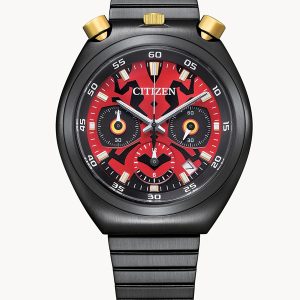 CITIZEN STAR WARS DARTH MAUL RED DIAL STAINLESS STEEL WATCH AN3668-55W
