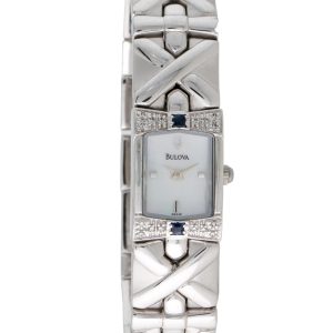 BULOVA MOTHER OF PEARL DIAL W/DIAMOND ACCENTS WOMEN'S WATCH 96R16
