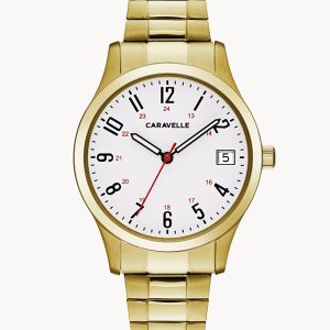 CARAVELLE BY BULOVA TRADITIONAL WHITE DIAL WOMEN'S WATCH 44M113