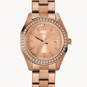 CARAVELLE BY BULOVA SPORT ROSE-GOLD DIAL WOMEN'S WATCH 44M114