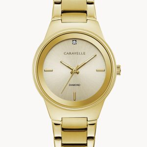 CARAVELLE BY BULOVA MODERN CHAMPAGNE DIAL WOMEN'S WATCH 44P101