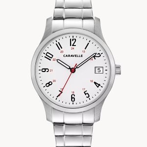 CARAVELLE BY BULOVA TRADITIONAL WHITE DIAL WOMEN’S WATCH 43M119