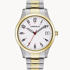 CARAVELLE BY BULOVA TRADITIONAL WHITE DIAL WOMEN’S WATCH 45M111
