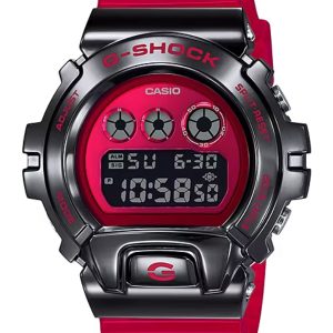 G-SHOCK 6900 SERIES RED DIAL METAL COVERED WATCH GM6900B-4