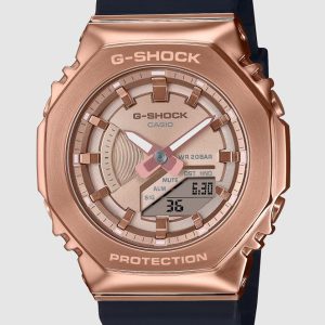 G-SHOCK ROSE GOLD DIAL WOMEN’S METAL COVERED WATCH GMS2100PG1A4