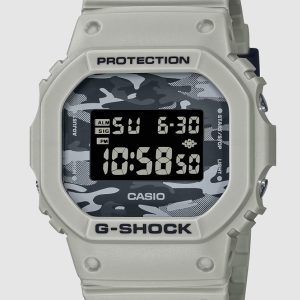 G-SHOCK 5600 SERIES DIGITAL GRAY CAMOUFLAGE DIAL MEN’S WATCH DW5600CA-8