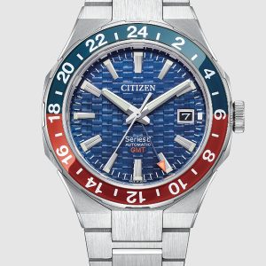 CITIZEN AUTOMATIC SERIES8 880 GMT NAVY DIAL STAINLESS STEEL MEN’S WATCH NB6030-59L