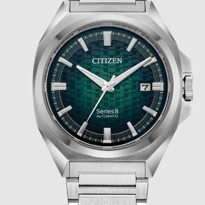 CITIZEN AUTOMATIC SERIES8 831 GREEN DIAL STAINLESS STEEL MEN’S WATCH NB6050-51W