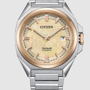CITIZEN AUTOMATIC SERIES8 831 CHAMPAGNE DIAL STAINLESS STEEL MEN’S WATCH NB6059-57P