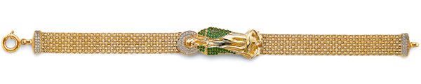 14K 2Tone Bismark CZ Guadalupe ID Bracelet