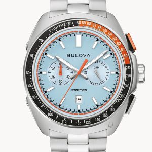 BULOVA RACER CHRONOGRAPH BLUE DIAL MEN’S WATCH 98B432