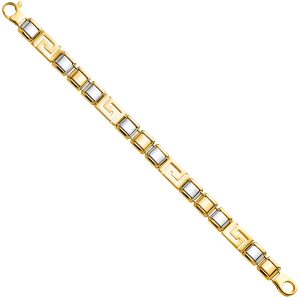 14K 2Tone Men’s Bracelet