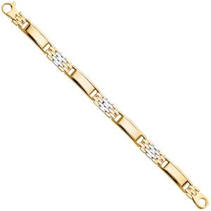 14K 2Tone Men’s Bracelet