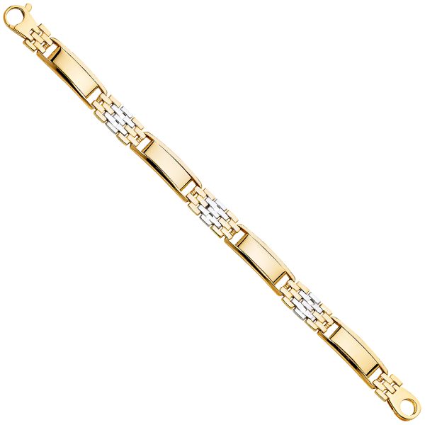 14K 2Tone Men’s Bracelet