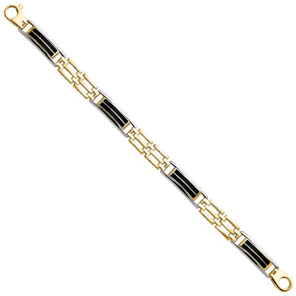 14K 2Tone Men’s Bracelet