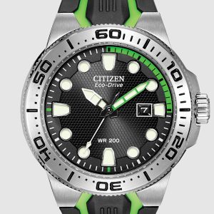 CITIZEN SCUBA FIN BLACK DIAL MEN’S WATCH BN0090-01E