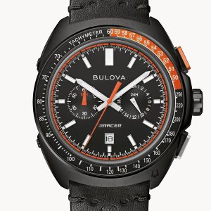 BULOVA RACER CHRONOGRAPH BLACK DIAL MEN’S WATCH 98B428