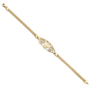 14k Two-Tone 15 Years ID Bracelet