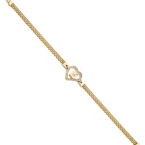 14k Two-Tone 15 Years ID Bracelet