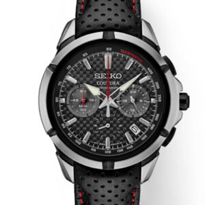 SEIKO COUTURA BLACK DIAL CHRONOGRAPH MEN’S WATCH SSB437