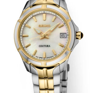 Seiko Coutura Mother-of-Pearl Dial Stainless Steel Quartz Men’s Watch SUR586