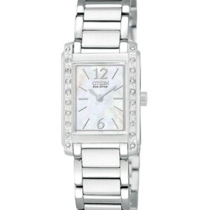Citizen Palidoro Eco-Drive Diamond Accent Mother of Pearl Dial Stainless Steel EW9460-58D