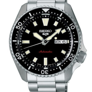 Seiko 5 Sports SKX Series Automatic Black Dial Stainless Steel Watch SRPL85
