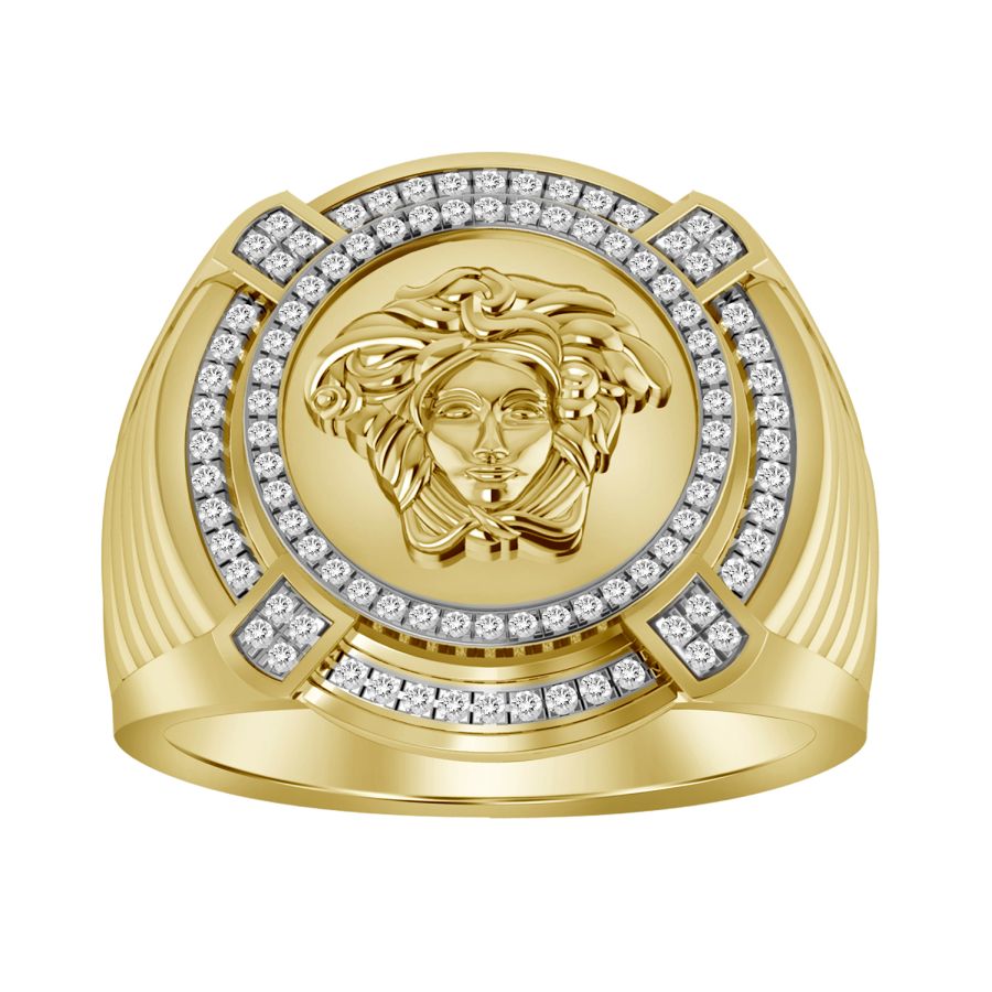 Medusa ring Versace Gold size 53 EU in Other - 41398233